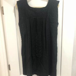 J Marie Embroidery Black Dress
